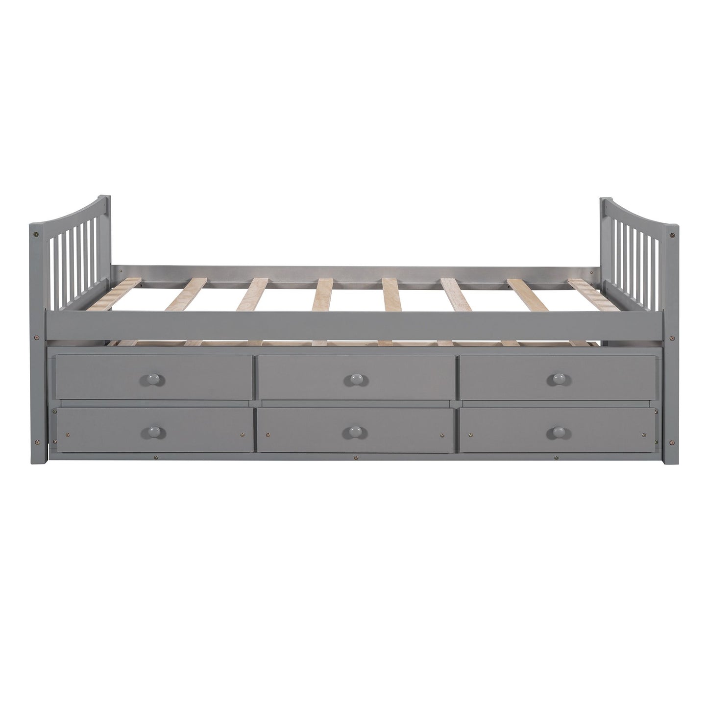 Daybed with Trundle and Drawers; Twin Size