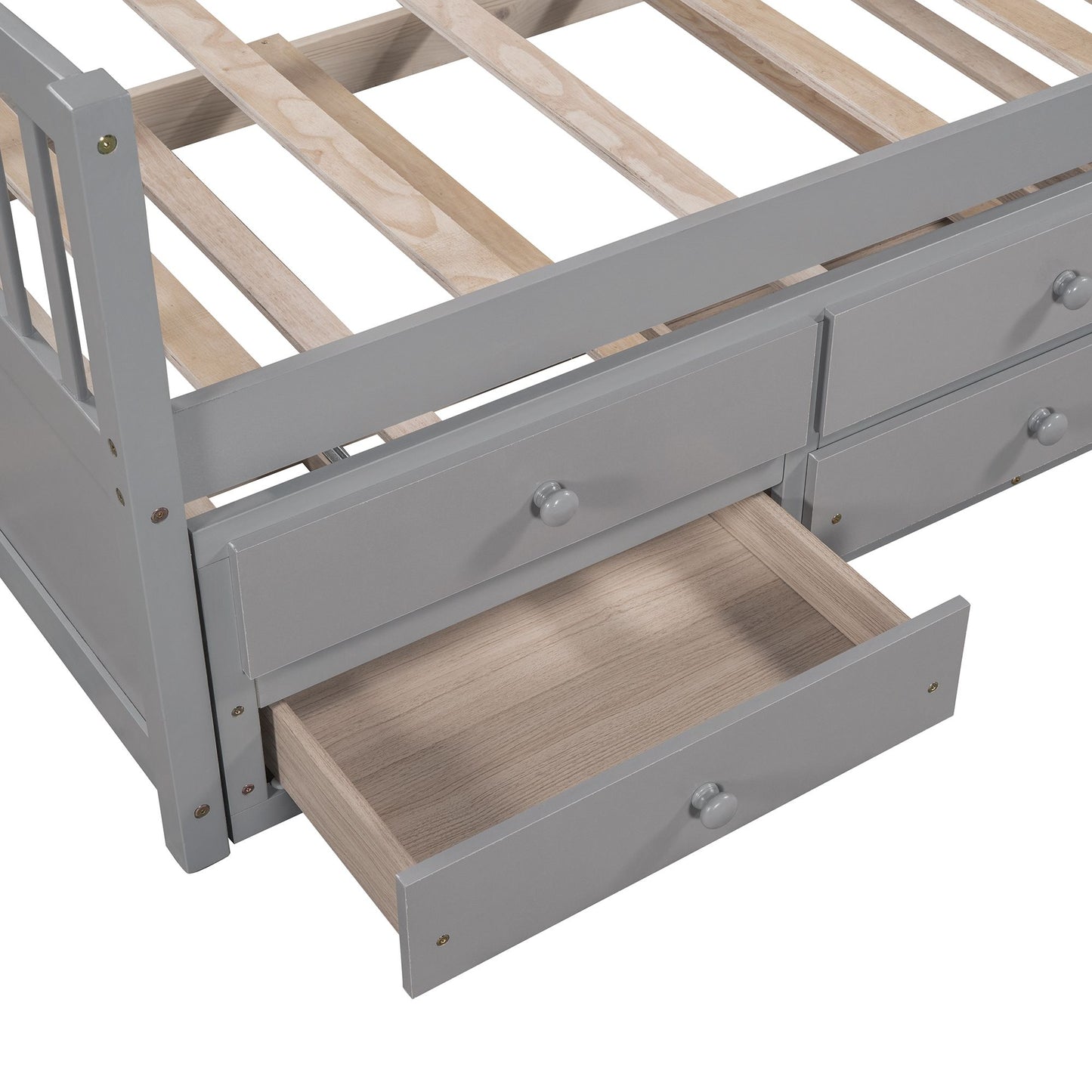 Daybed with Trundle and Drawers; Twin Size
