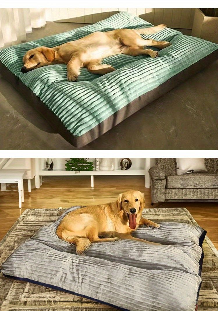 Soft and Comfortable Dog Mat - Washable, Removable Cover | Large Pet Mattress for Dogs up to 100 lbs | Floor Mat, Kennel Pad, or Bed