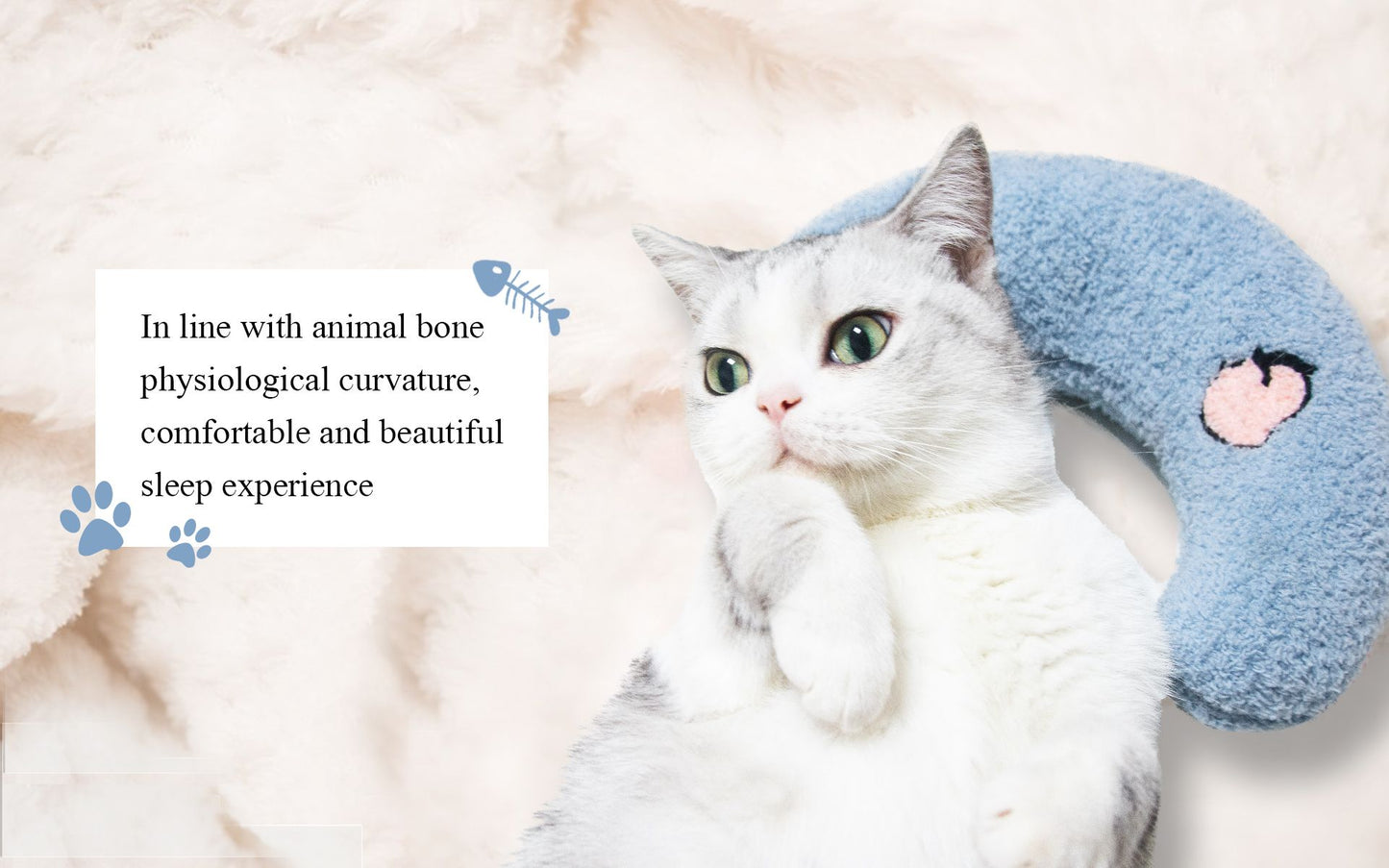 Cat Pillow, Small Pillow for Cat, Cat Blankets for Indoor, Pet Toy, Small Banana Donut Bed for Pets, Little Pillow for Cats No Heating Pad, Real Littles Fluffy Kittens Accessories for Pet Calming