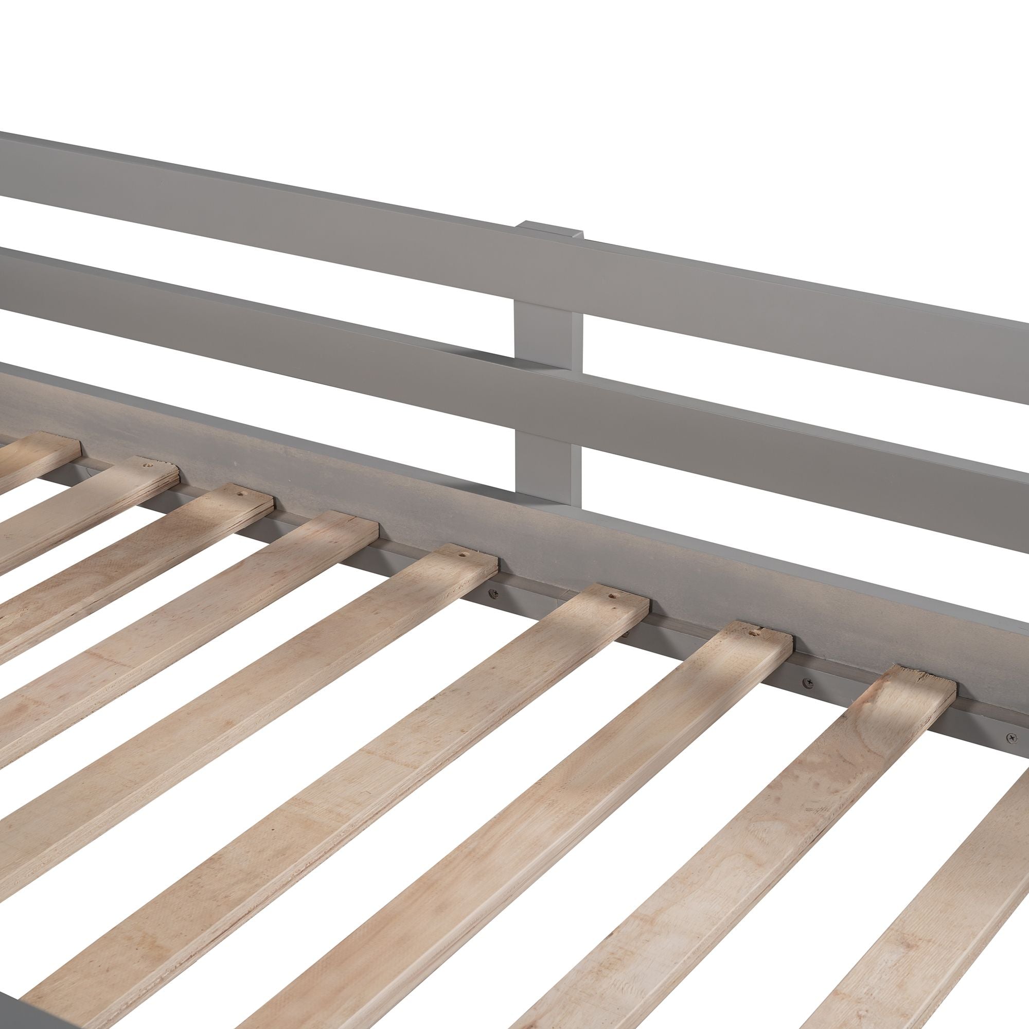 Twin Size Loft Bed with Slide; House Bed with Slide