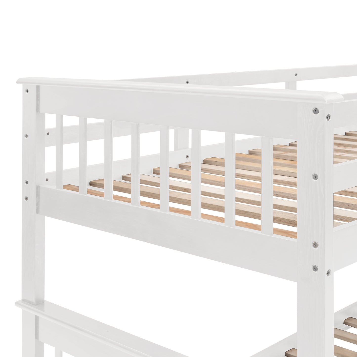 Stairway Twin-Over-Full Bunk Bed with Drawer; Storage and Guard Rail for Bedroom; Dorm; for Adults