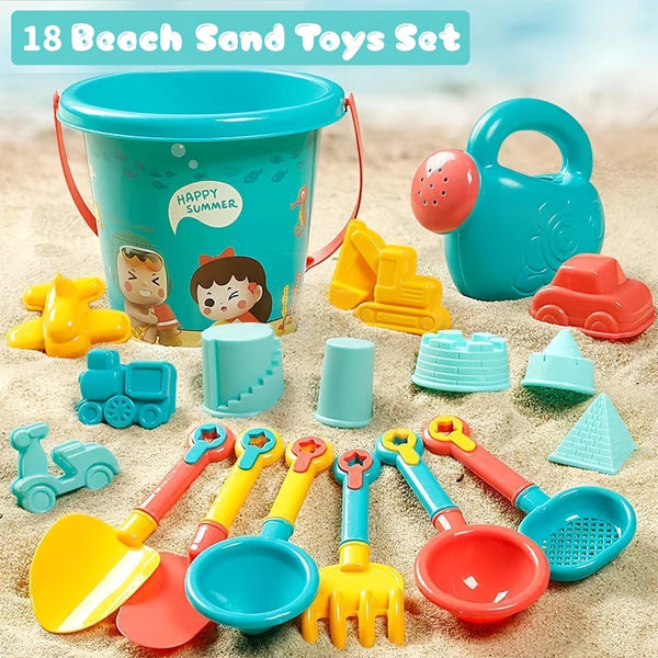The Ultimate Beach Adventure with the 18pcs Sand Toys Set for Kids