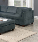 1pc Corner wedge Grey Chenille Fabric Modular Corner wedge Sofa Living Room Furniture
