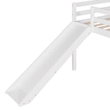 Loft Bed with Slide;  Multifunctional Design;  Twin