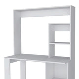 Palisades Computer Desk with Hutch and Storage Shelves White