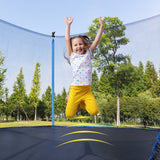 8FT Trampoline with Safety Enclosure Net, Heavy Duty Jumping Mat and Spring Cover Padding for Kids and Adults