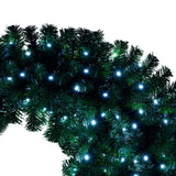6FT Hinged Fir Artificial Fir Bent Top Christmas Tree, Xmas Tree Bendable Santa Hat Style Christmas Tree Holiday Decoration, 1250 Lush Branch Tips, 300 LED Lights X-mas