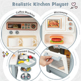Spark Creativity with Our Kids Play Kitchen Toy - Stove, Sink, and Oven with Vibrant Lights and Sounds