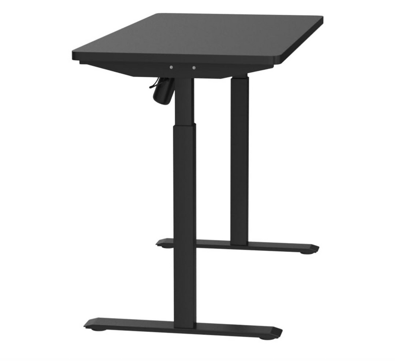 Whole Piece Electric Standing Desk, 48 x 24 Inches Height Adjustable Desk, Sit Stand Desk Home Office Desks - Black