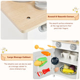 Immerse Your Child in Creative Play with a Wooden Kitchen Set – Complete with Accessories and Sink!