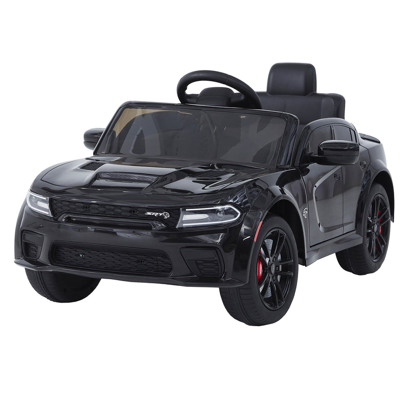 Licensed DODGE Charger, 12v Kids ride on car W/Parents Remote Control ,electric car for kids,Three speed adjustable,Power display, slow start, USB,MP3 ,Bluetooth,LED light, Four wheel suspension