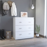 Calvetta 3-Drawer Dresser White