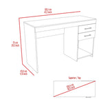 Berkeley 1-Shelf 2-Drawer Computer Desk Light Grey