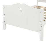 Twin Size Wood Platform Bed with Headboard,Footboard and Wood Slat Support