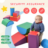 Soft Climb and Crawl Foam Playset, Safe Soft Foam Nugget Shapes Block for Infants, Preschools, Toddlers, Kids Crawling and Climbing Indoor Active Stacking Play Structuretx