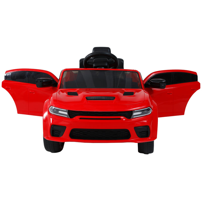Licensed Dodge Charger, 12v Kids ride on car W/Parents Remote Control ,electric cart for kids, Three speed adjustable,Power display, slow start, USB,MP3 ,Bluetooth,LED light, Four wheel suspension