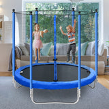 8FT Trampoline with Safety Enclosure Net, Heavy Duty Jumping Mat and Spring Cover Padding for Kids and Adults