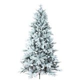 6ft PE/PVC Mixed Flocking Automatic Tree Environmentally Friendly Fireproof Artificial Christmas Flocked Tree