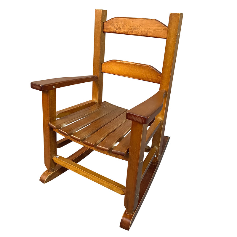 Children's rocking white chair- Indoor or Outdoor -Suitable for kids-Durable-populus wood-oak